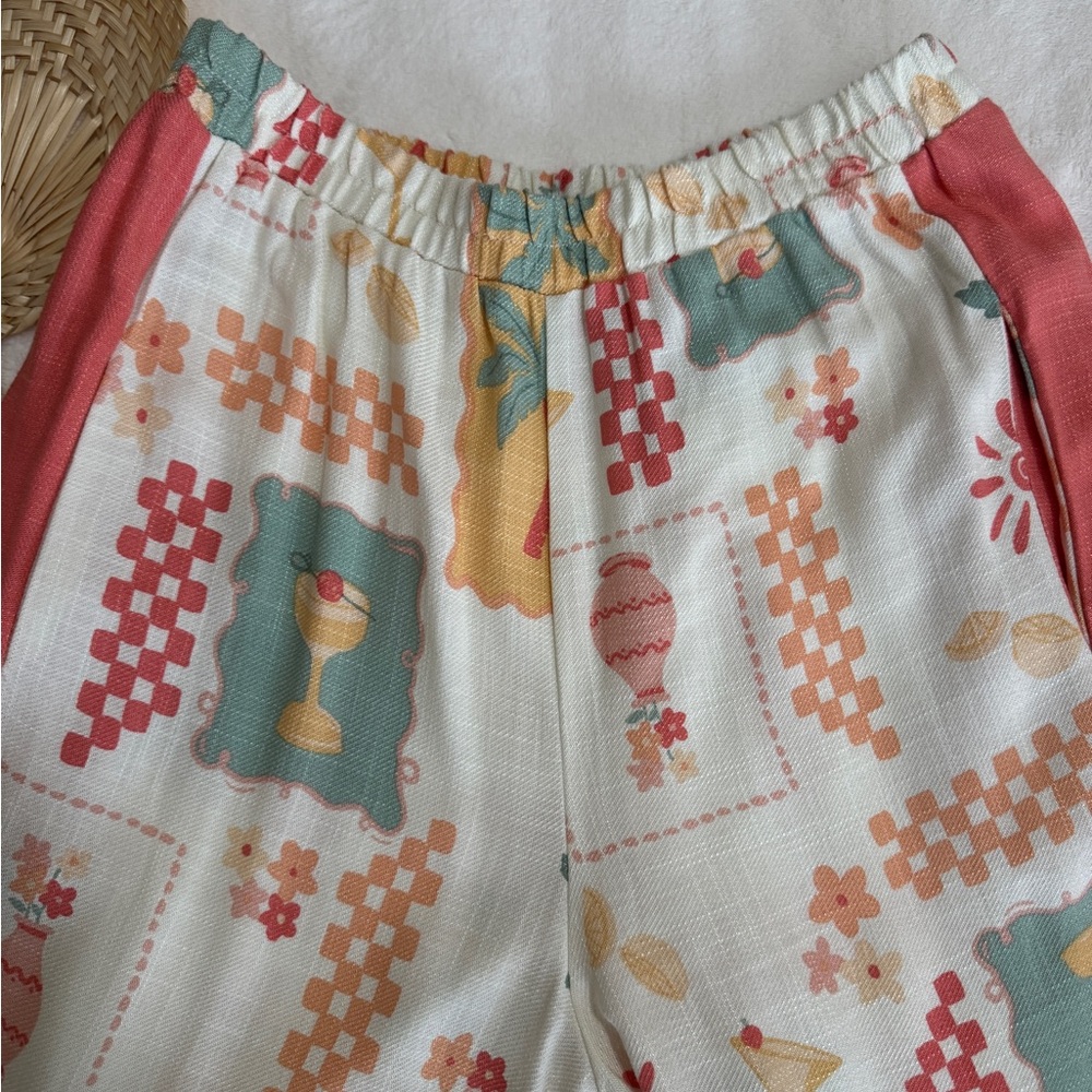 Colorful Patterned Beach Pants - image 3